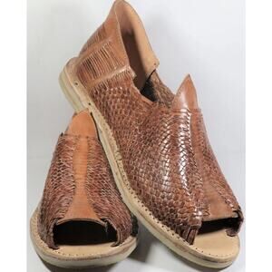 Handmade summer leather shoes for men Size 7